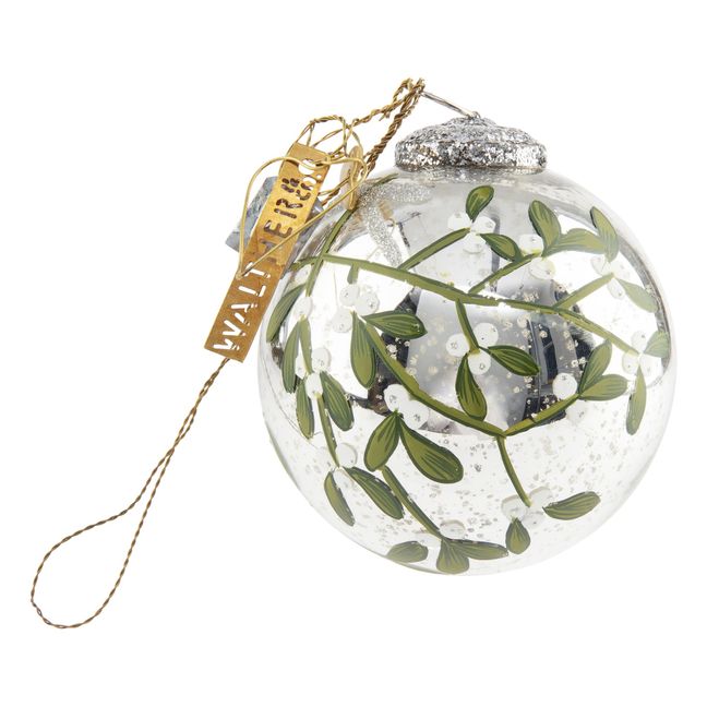 Glass Christmas Bauble | Silver