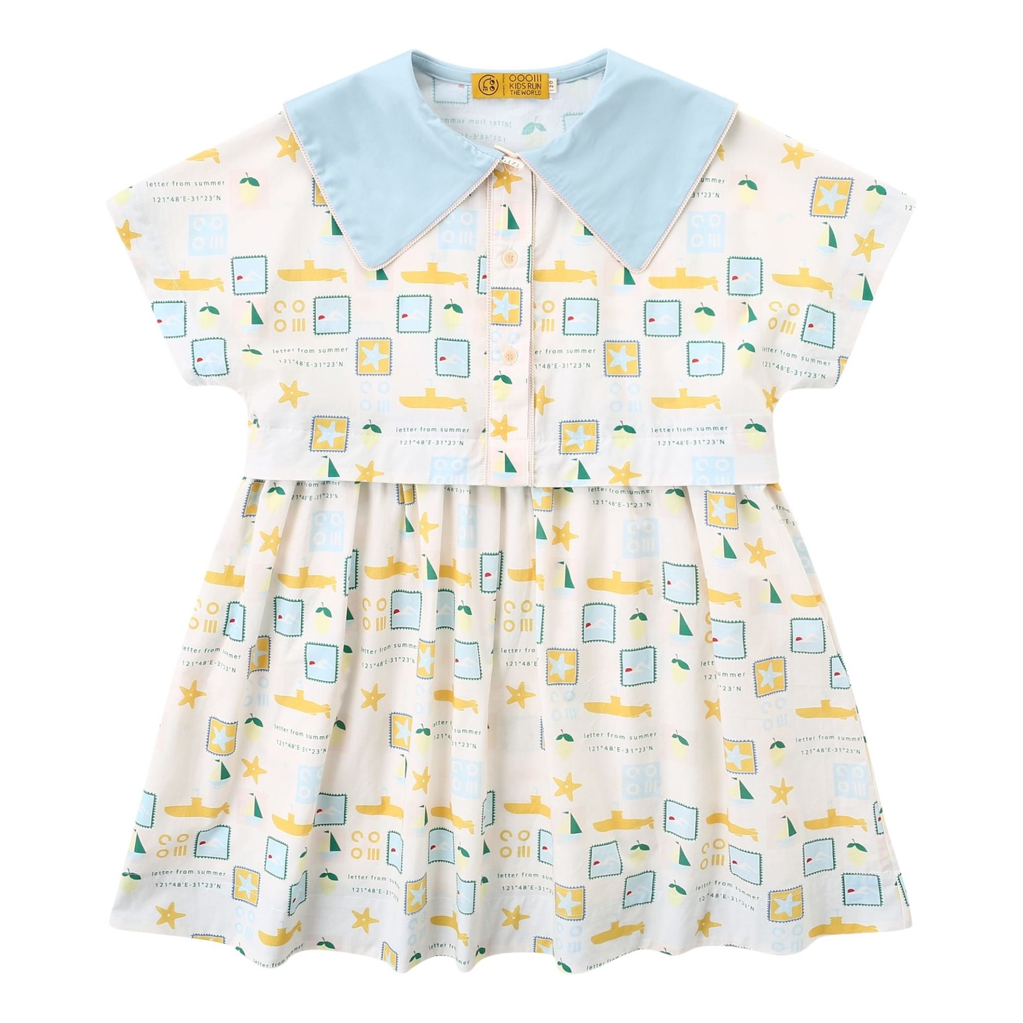 Cooiii - Robe Festival - Fille - Jaune