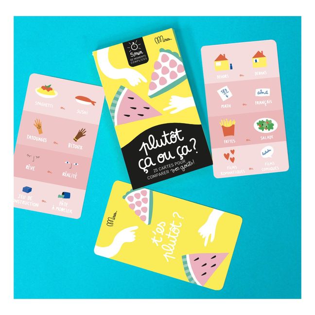Juego de cartas - ¿Más de esto o de lo otro?