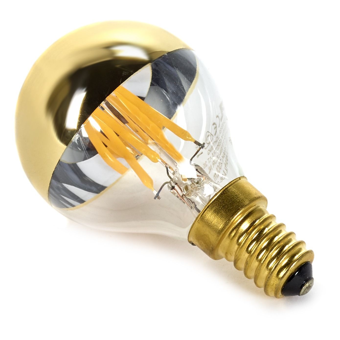 Ampoule led Miroir or E14 pour applique | Doré