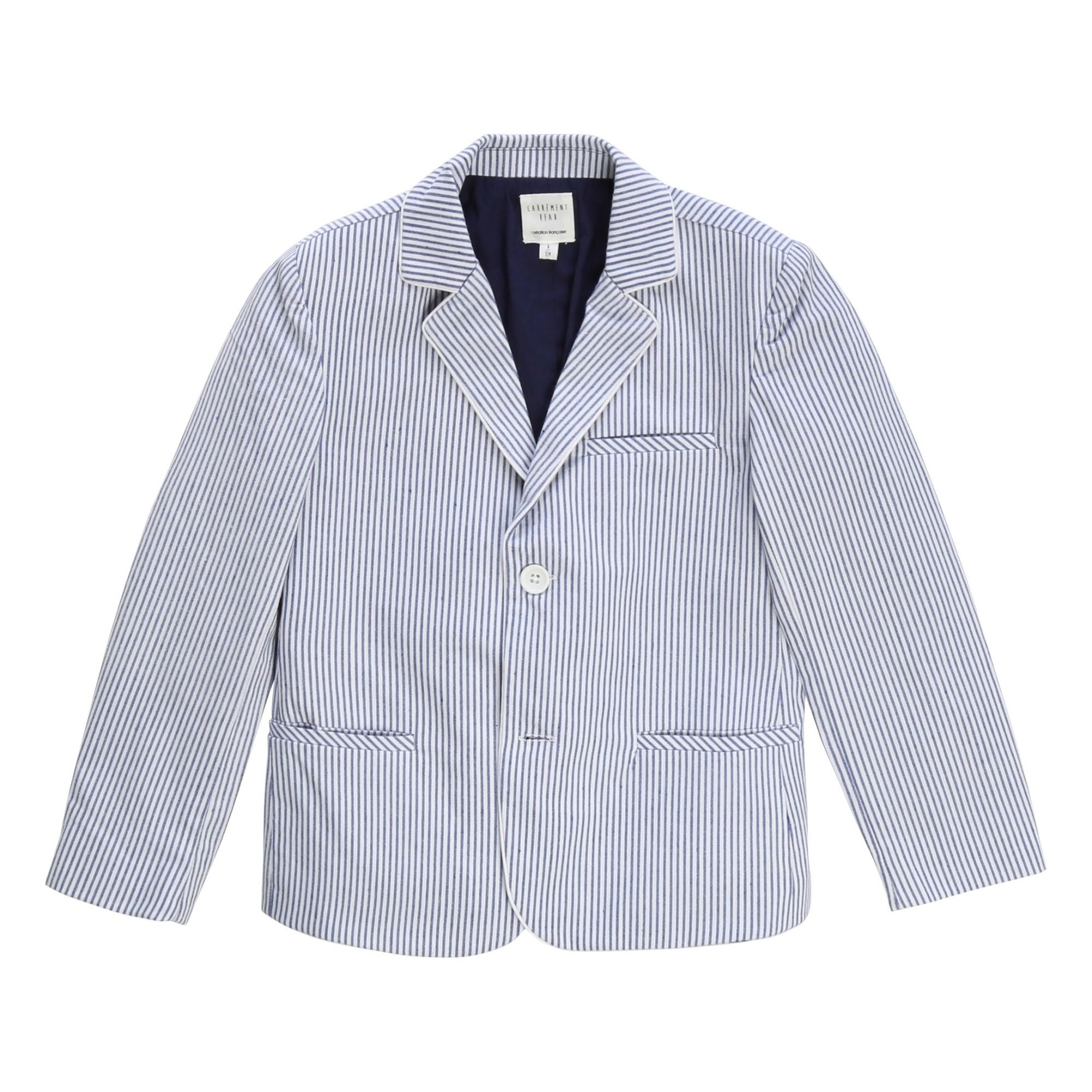 Carrement Beau - Veste Rayée - Garçon - Bleu