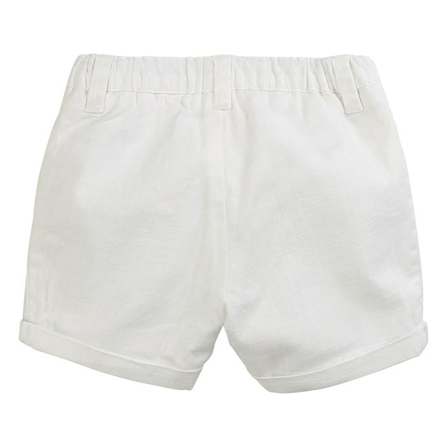 Organic Cotton Tennis Shorts White Mini Rodini Fashion Baby