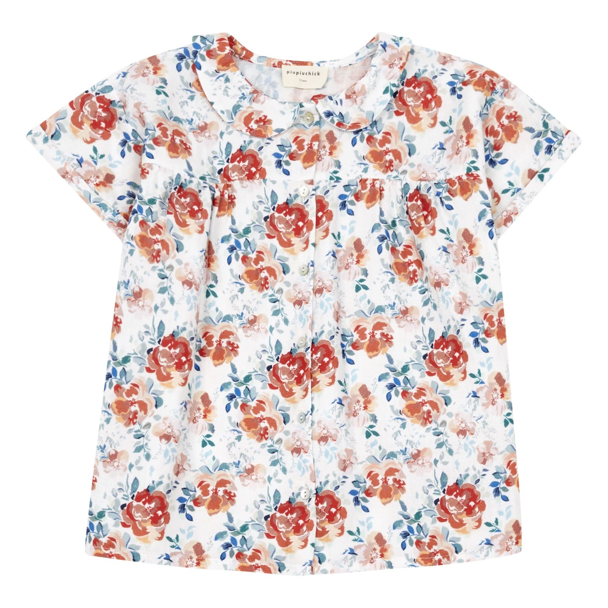 Piupiuchick - Blouse Fleurie - Fille - Blanc