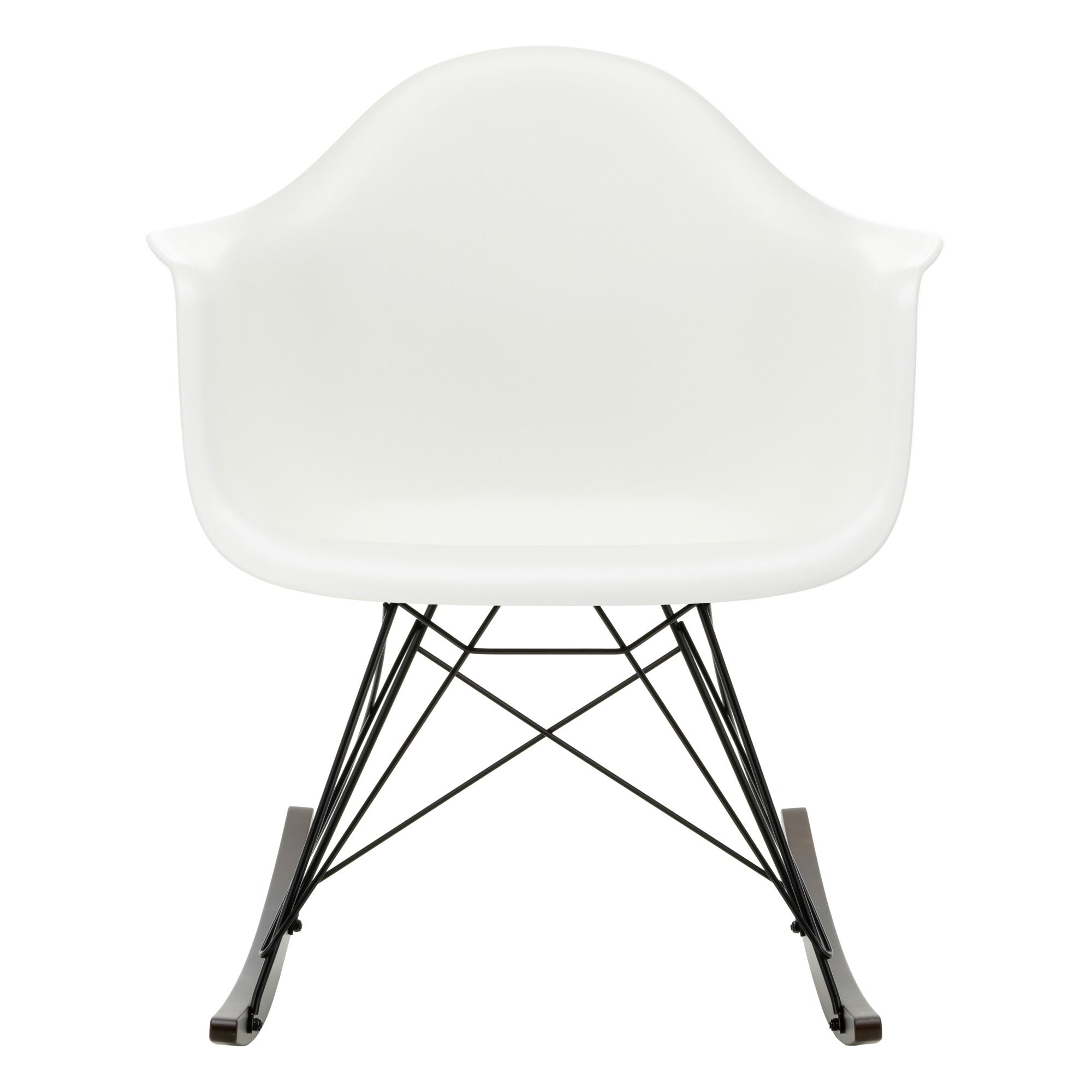 Vitra - Fauteuil RAR - piètement Noir - Charles & Ray Eames - Blanc