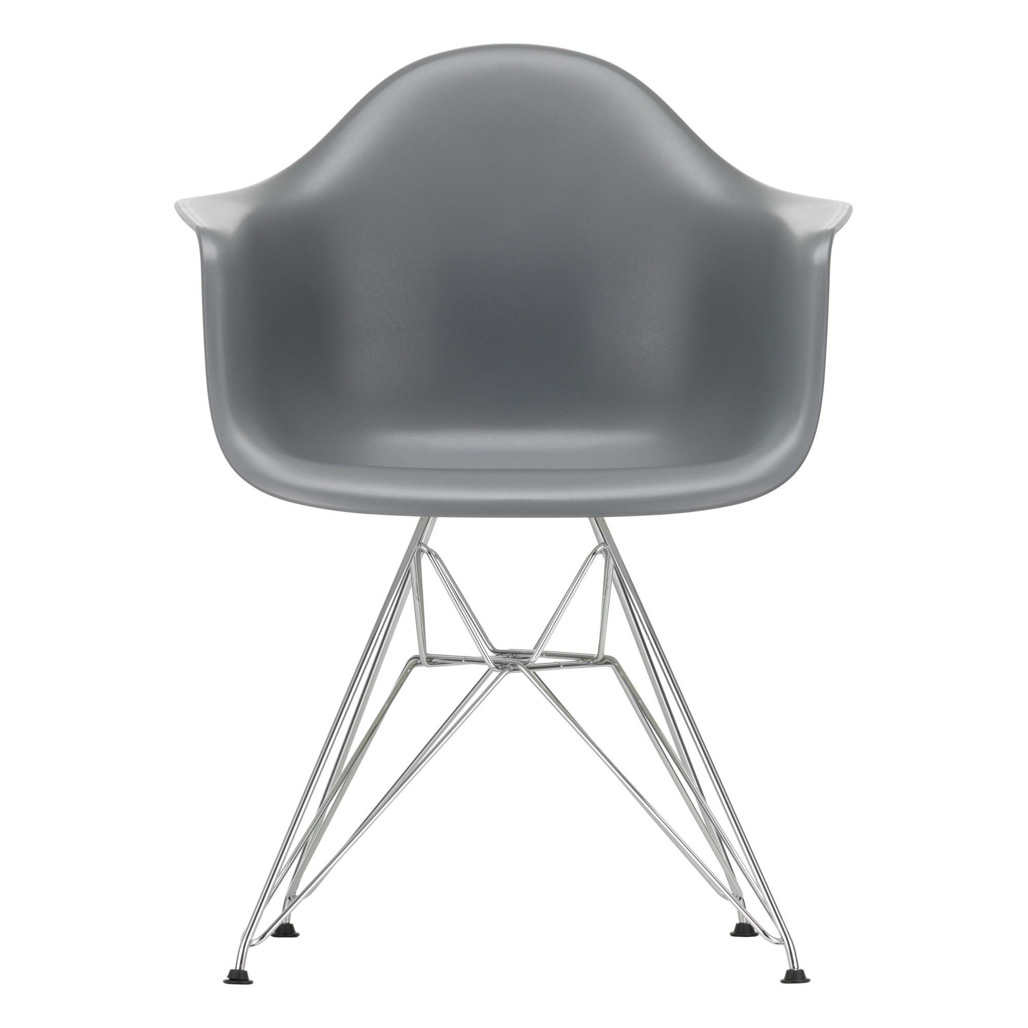 Vitra - Fauteuil DAR - piètement chromé - Charles & Ray Eames - Granite