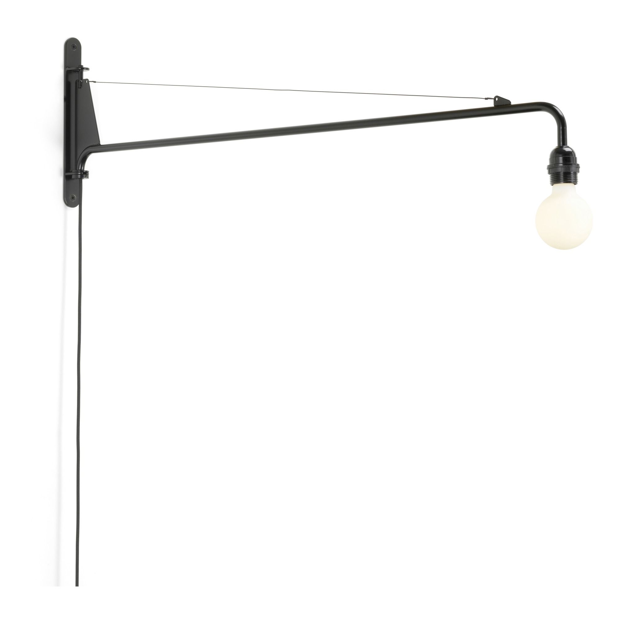 Vitra - Applique Petite Potence - Jean Prouvé - Noir foncé