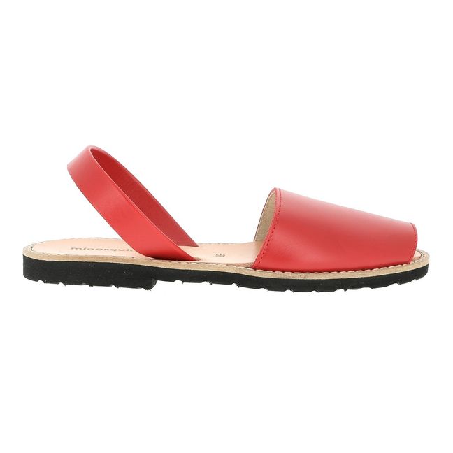 Avarca Leather Sandals - Teens & Women's Collection - Red