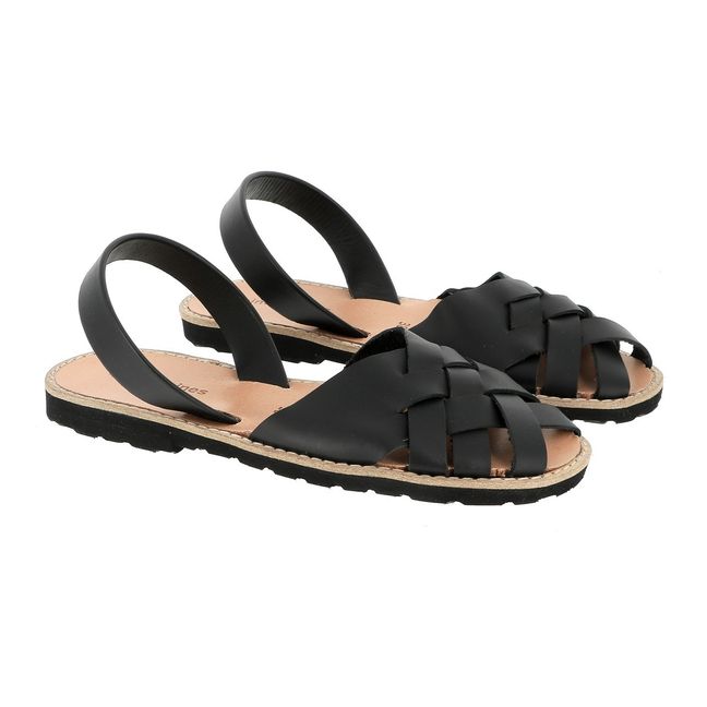 Sandali Compostelle in pelle -Teen and Woman Collection- Nero