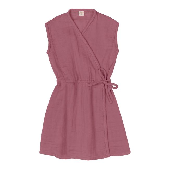 S042 Grace Baobab pink organic cotton dress | Pink