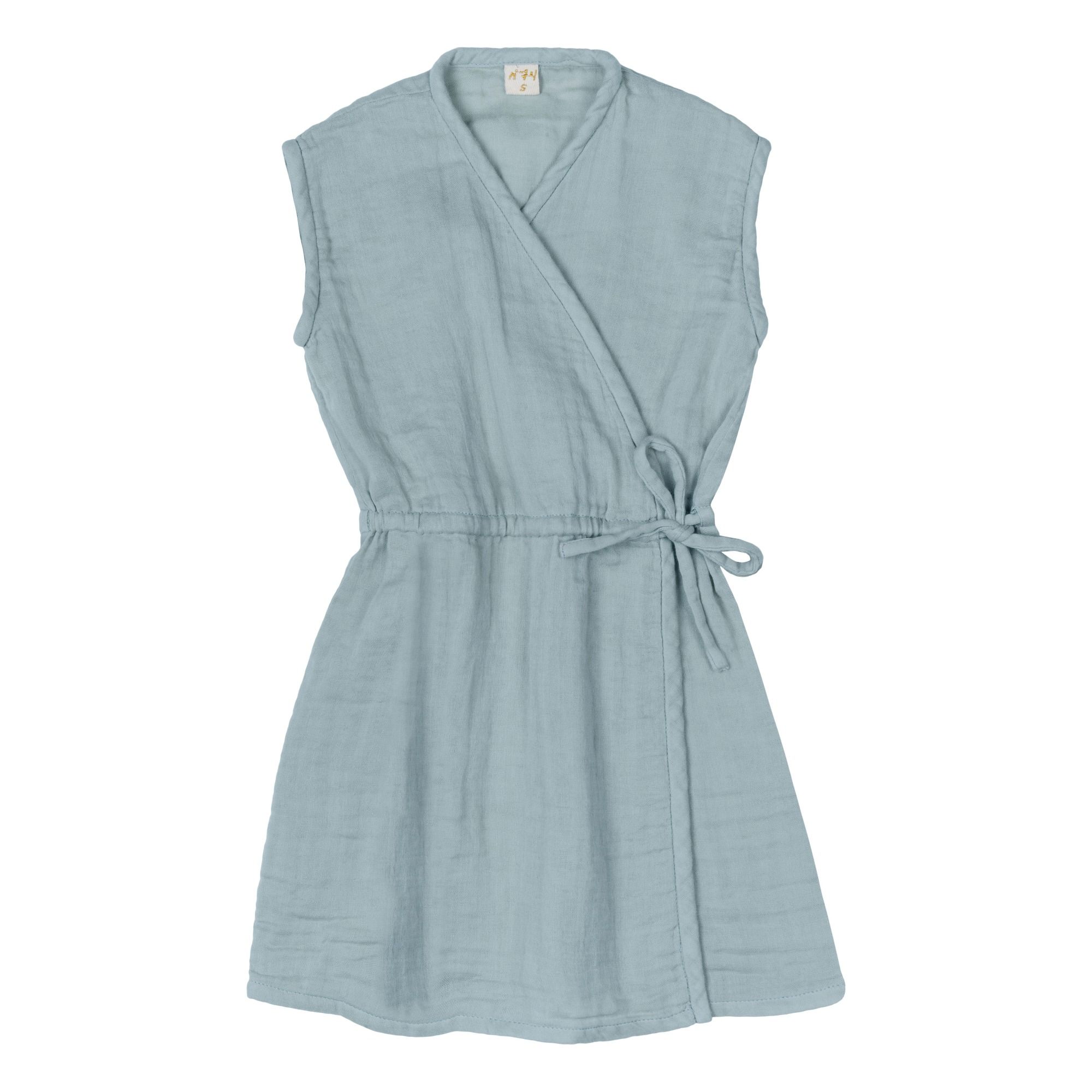 Numero 74 - Robe Grace Coton Bio - Fille - Bleu