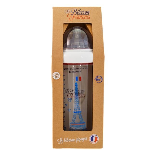 Biberón Torre Eiffel Inès de la Fressange 360 ml | Azul