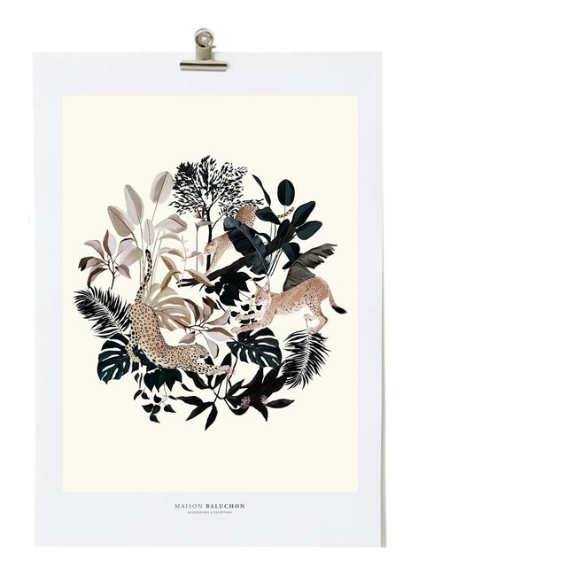 Jungle N°19 Poster | Taupe brown