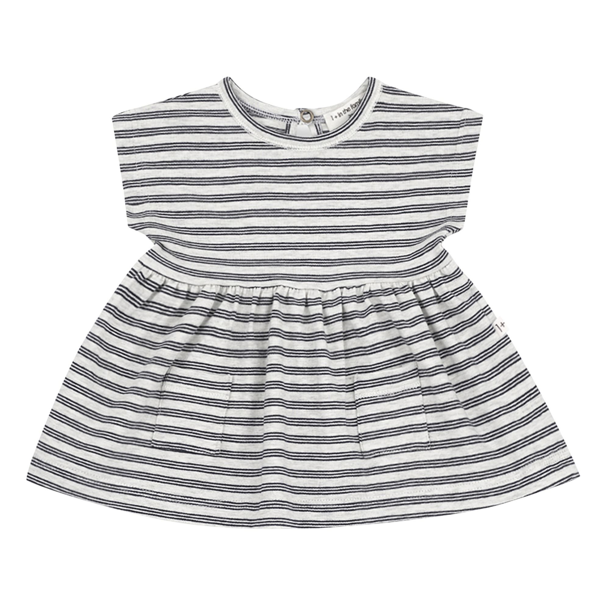 1+ in the family - Robe Grasse - Fille - Bleu marine