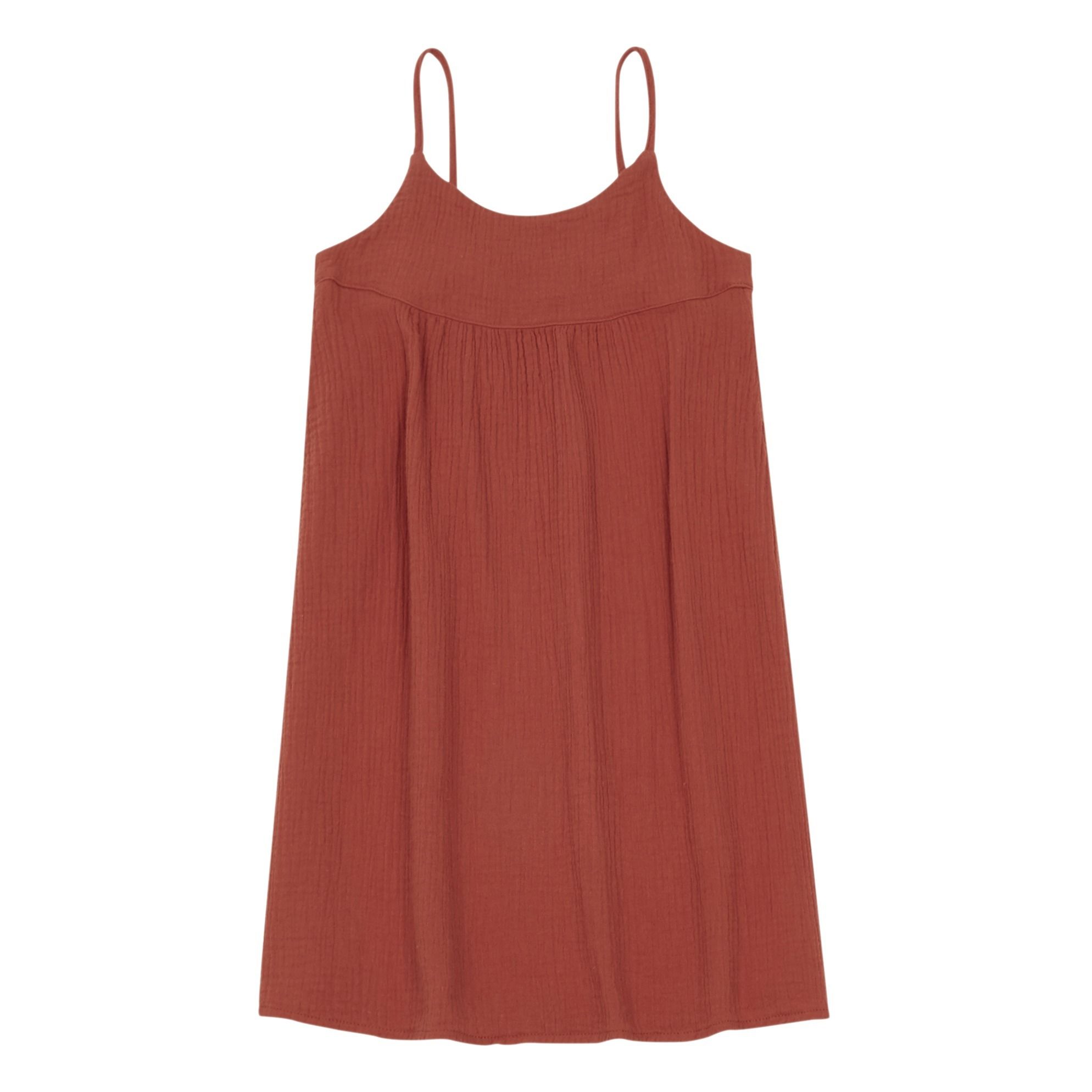 Longlivethequeen - Robe Gaze de Coton - Fille - Orange