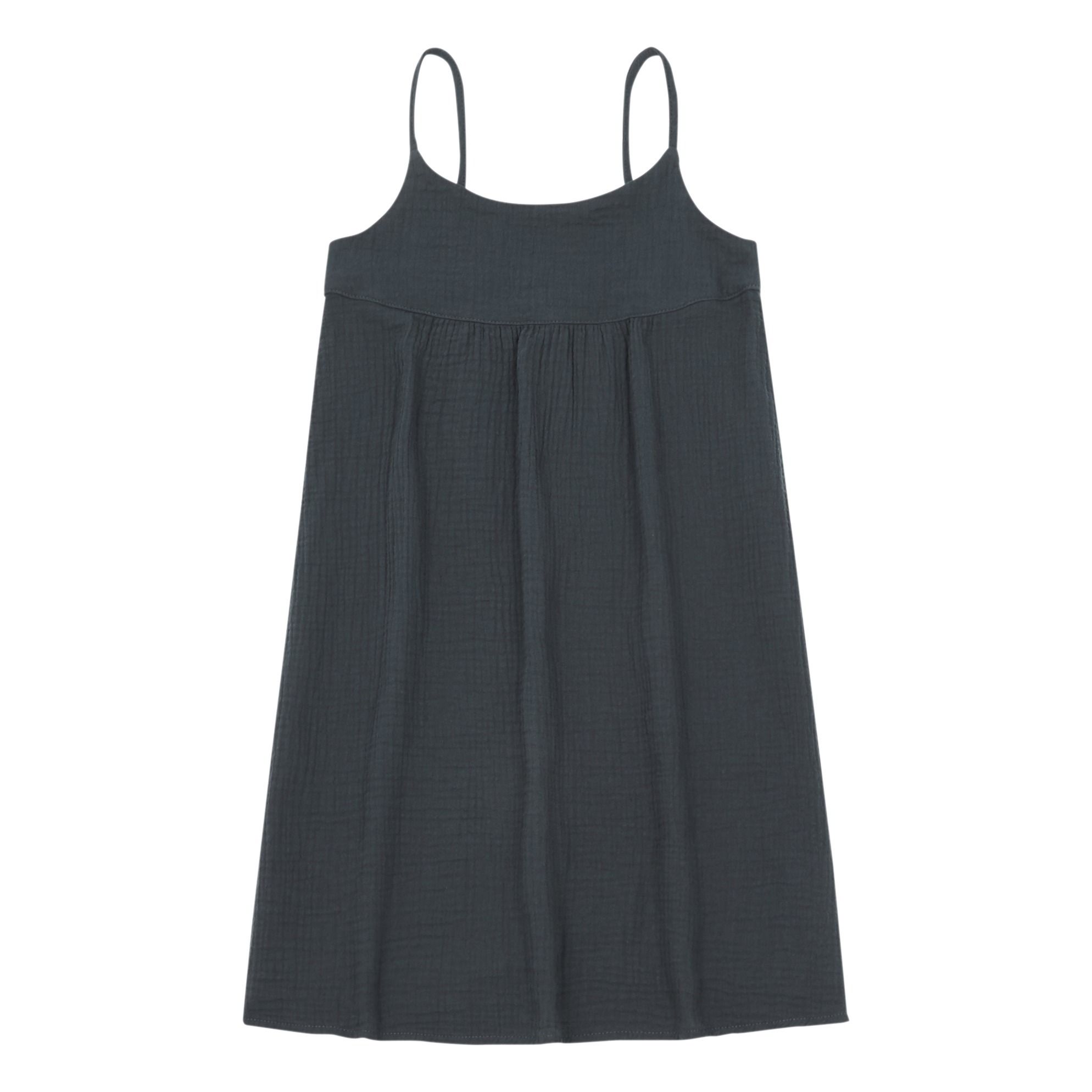 black cotton gauze dress