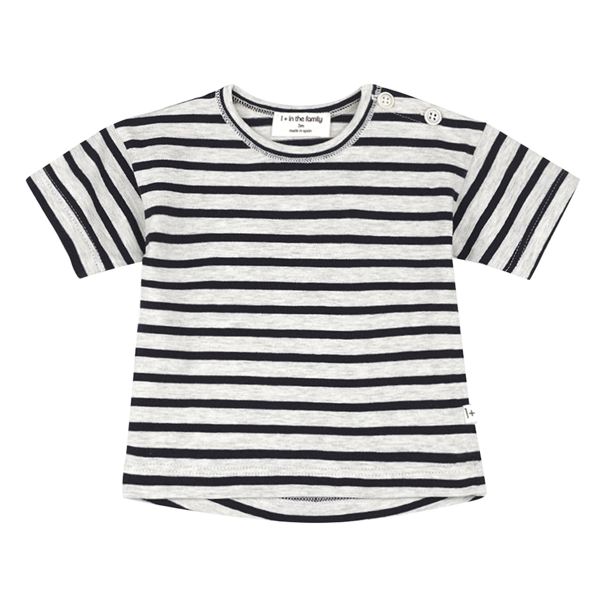 1+ in the family - T-shirt Vence - Fille - Bleu marine