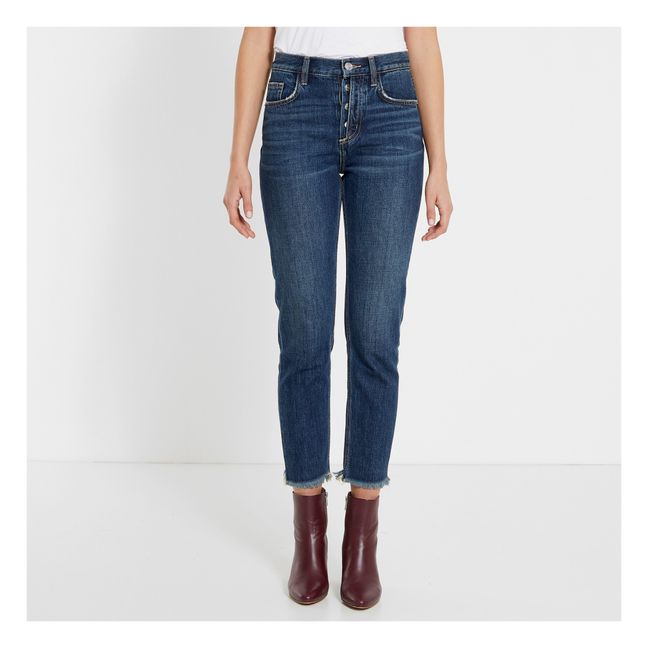 Jean The Exposed Fly Vintage Cropped Slim | Bleu jean