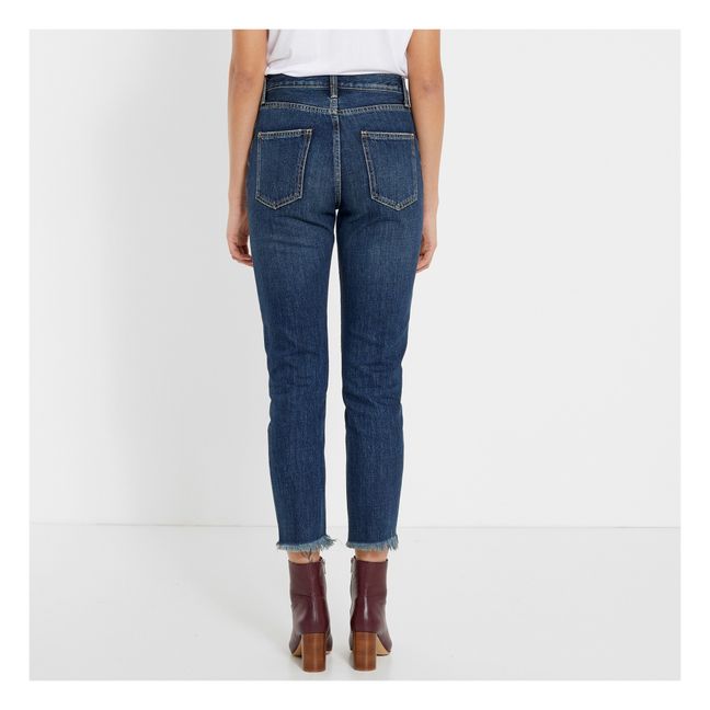 Jean The Exposed Fly Vintage Cropped Slim | Bleu jean