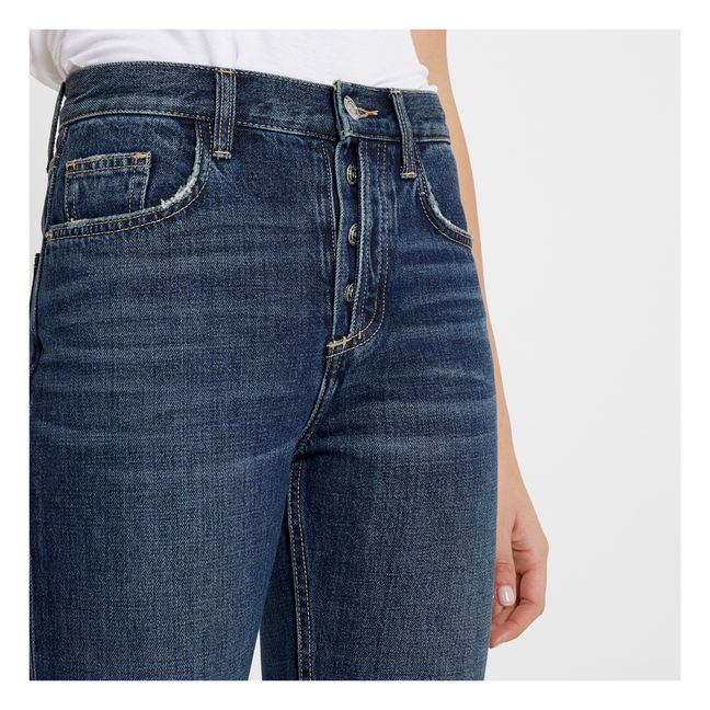 Jean The Exposed Fly Vintage Cropped Slim | Bleu jean