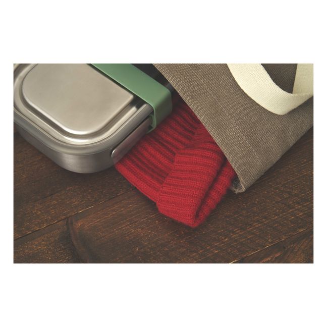 Lunch box inossidabile | Verde oliva