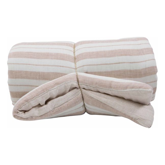 Washed Linen Quilt Dusty Pink