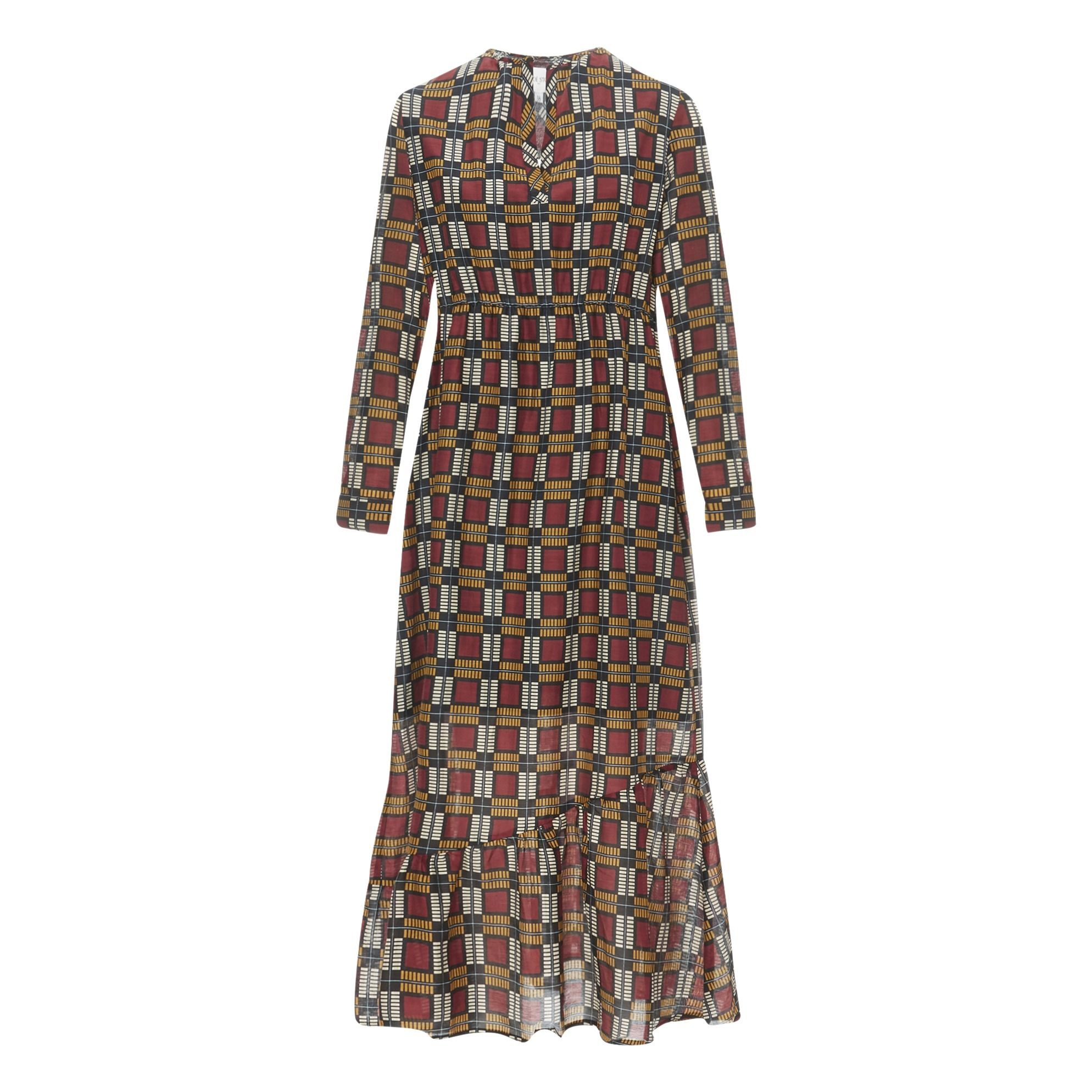 Chloé Stora - Robe Coton Soie Marcia - Femme - Bordeaux