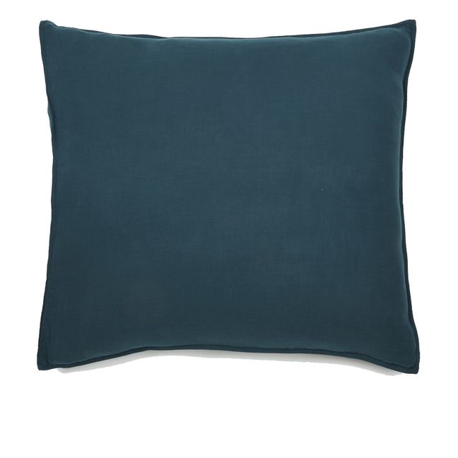 Dili Cotton Voile Pillowcase Prussian Blue