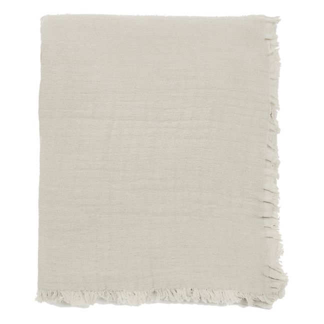 Vanly cotton muslin throw | Natural