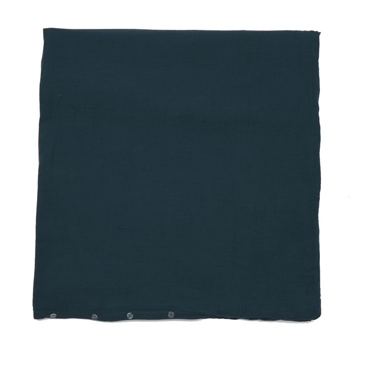 Haomy Dili Cotton Voile Duvet Cover Prussian Blue Smallable