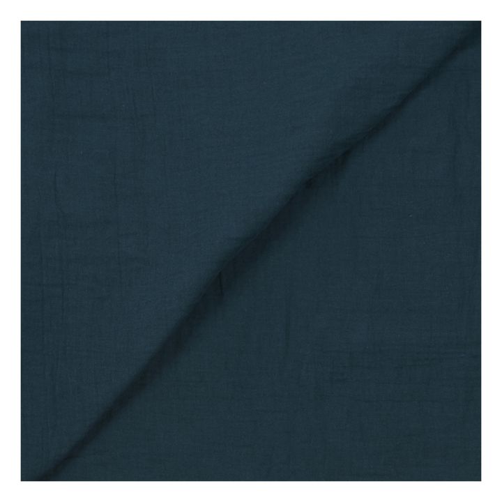 Haomy Dili Cotton Voile Duvet Cover Prussian Blue Smallable