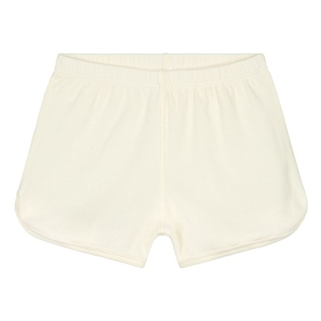 Shorts Pigiama in Cotone Bio  | Bianco