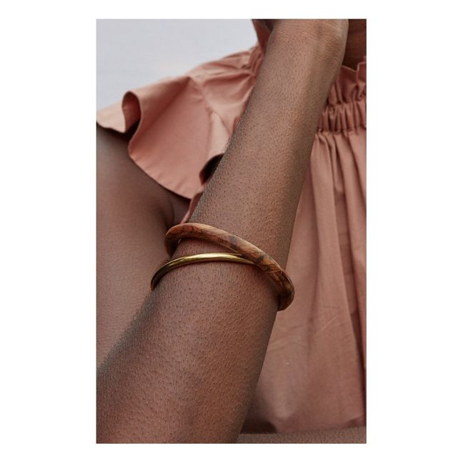 Set di Bracaletto Bi-materiales | Bois foncé