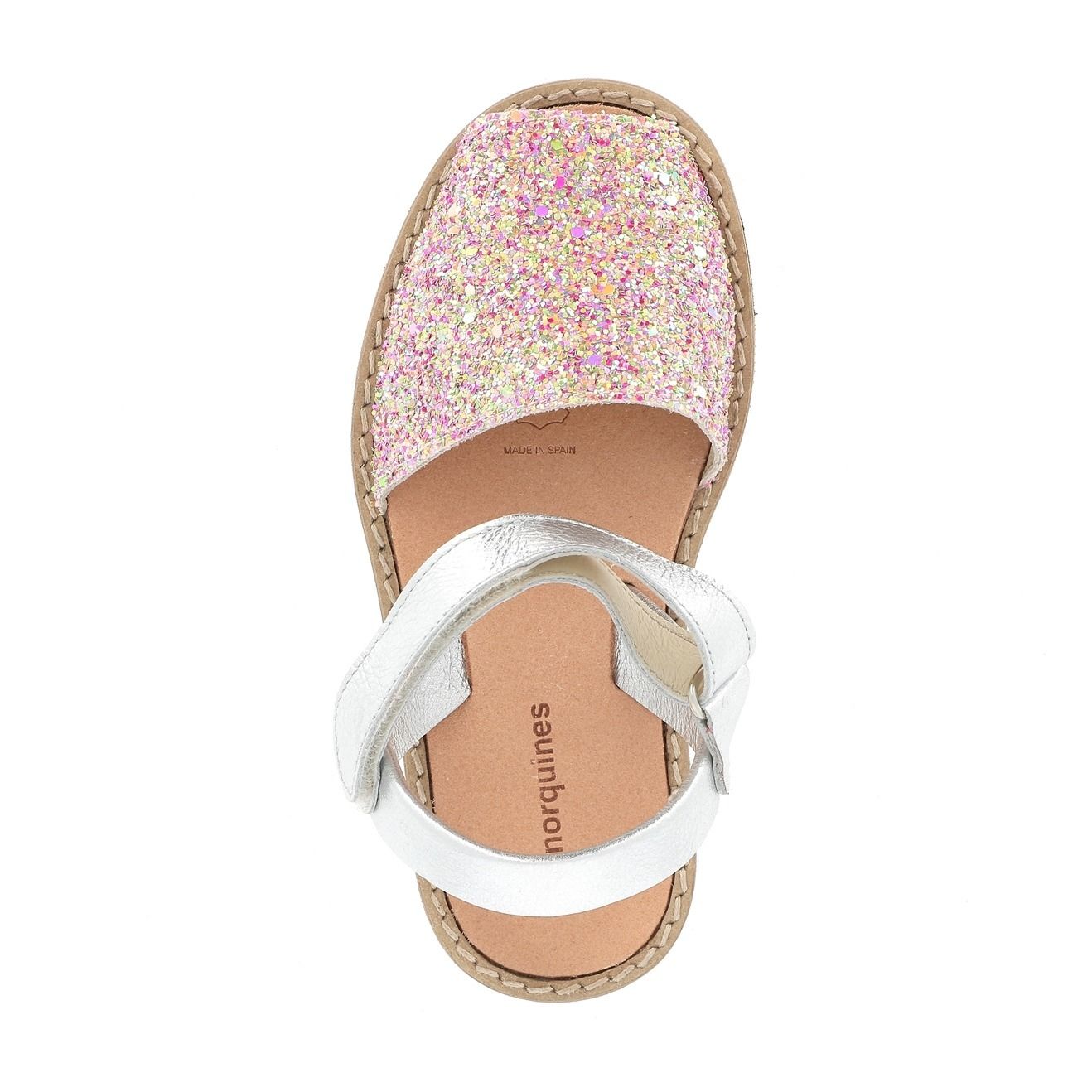 Avarca Glitter Velcro Sandals Pink- Product image n°1