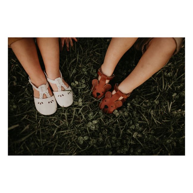 Pantofole in pelle Spark | Camel