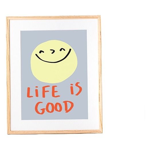 Mathilde Cabanas - Poster Life is good - Multicolore