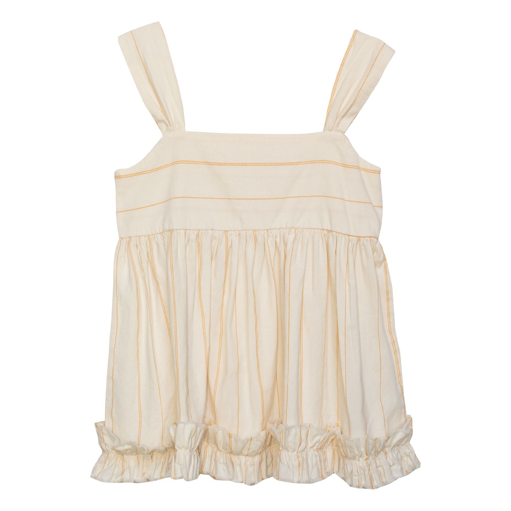 Yellowpelota - Top Coton et Lin Paula - Fille - Ecru