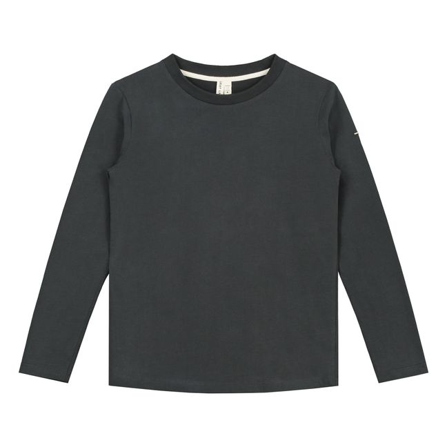 T-Shirt Langarm aus Bio-Baumwolle | Schwarz