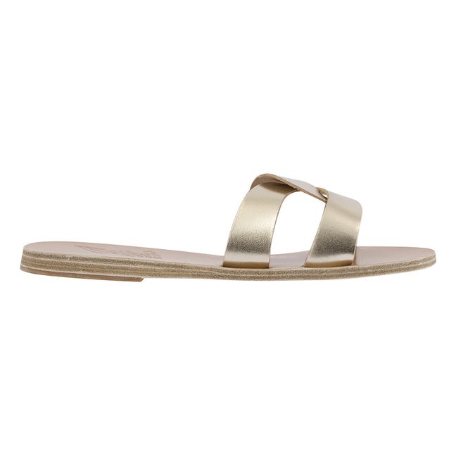 Desmos Leather Sandals - Women's Collection  | Gold