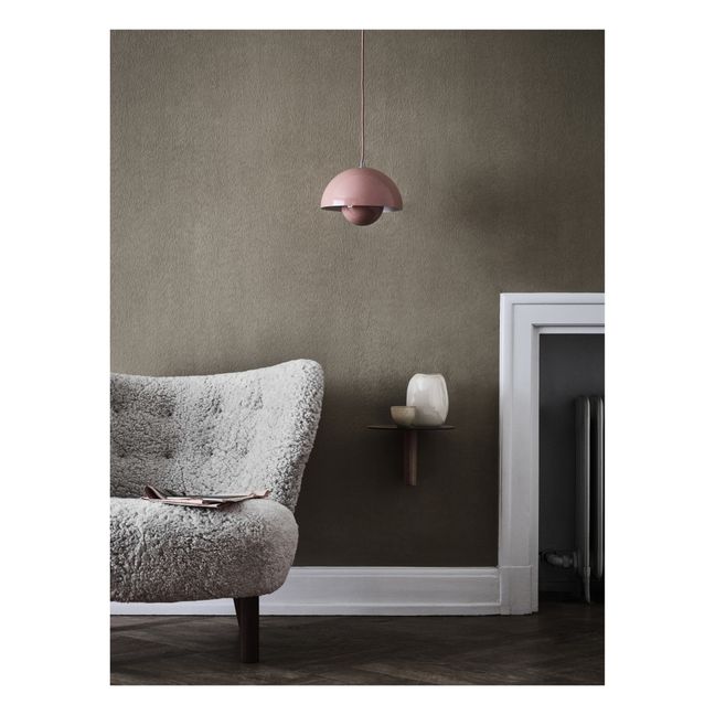 Lampadario Flowerpot VP1, Verner Panton, 1968 | Rosa antico