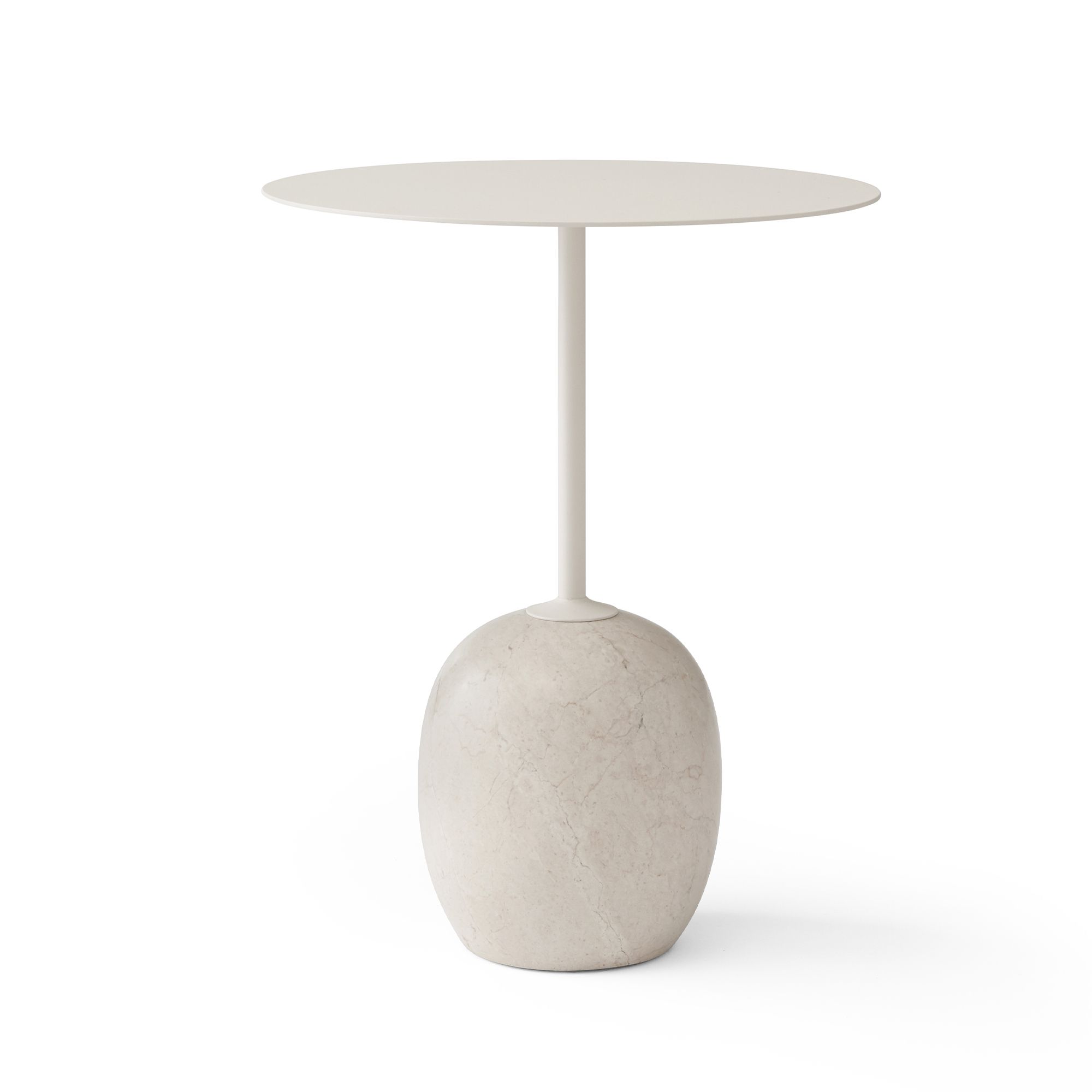 & Tradition - Table d'appoint marbre Lato LN8 - Blanc