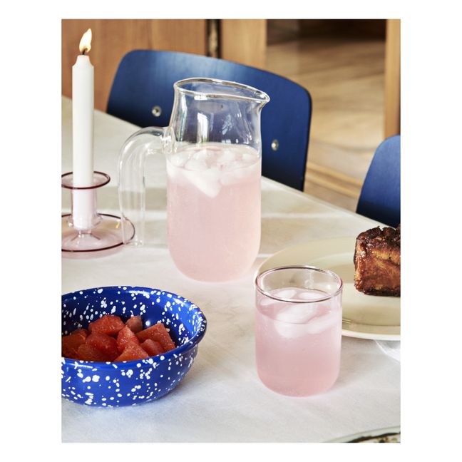 Bougeoir Flare en borosilicate | Rose