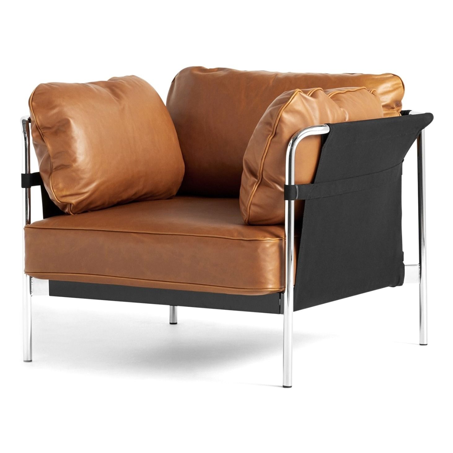 Hay - Fauteuil Can 1 en cuir - Camel