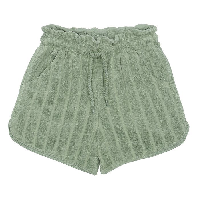 Cera Terry Cloth Shorts Green Soft 