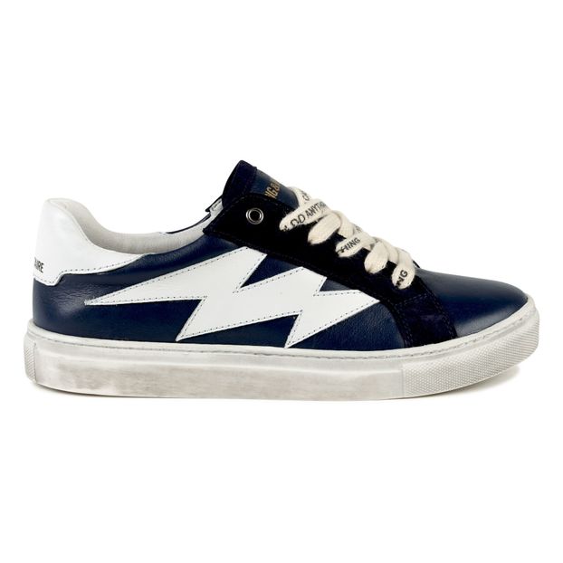 Leather Trainers Midnight blue Zadig 