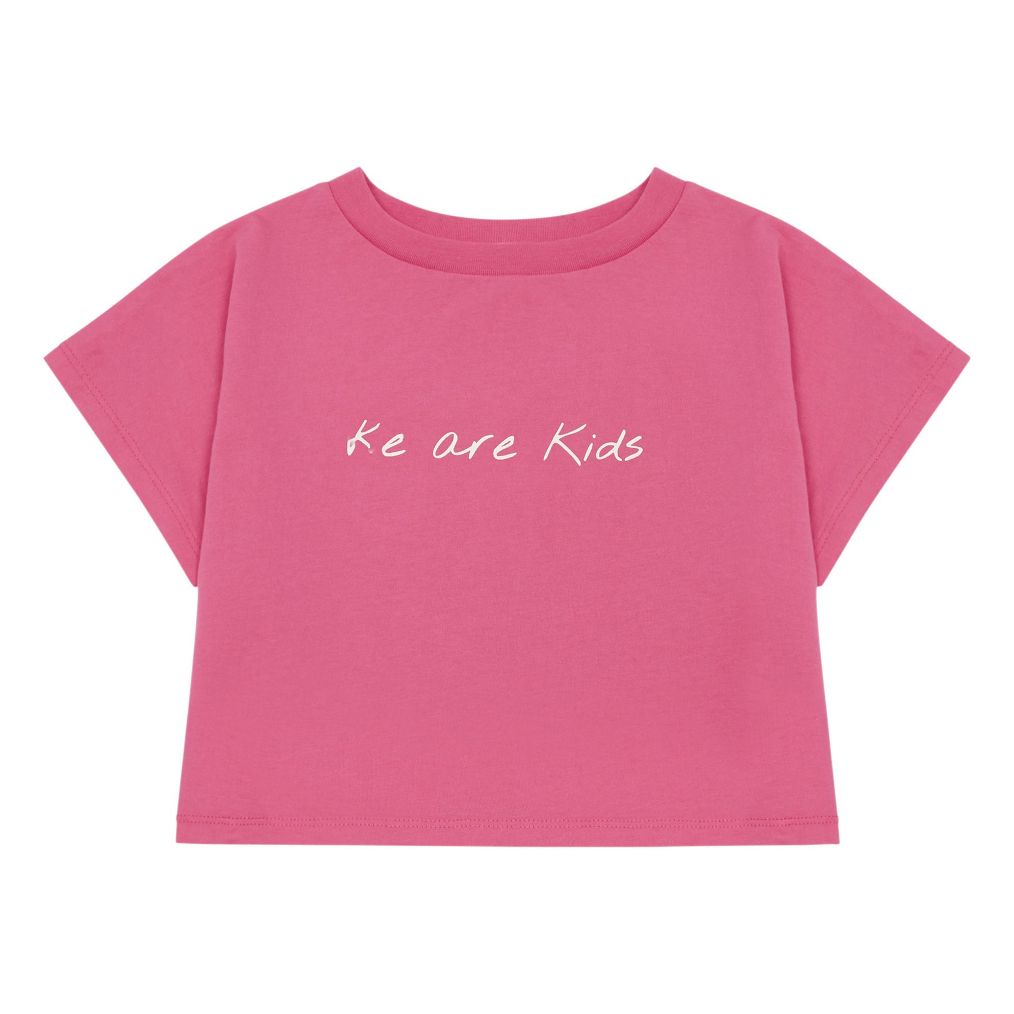 We Are Kids - T-shirt Crop Chloé Coton Bio - Fille - Rose