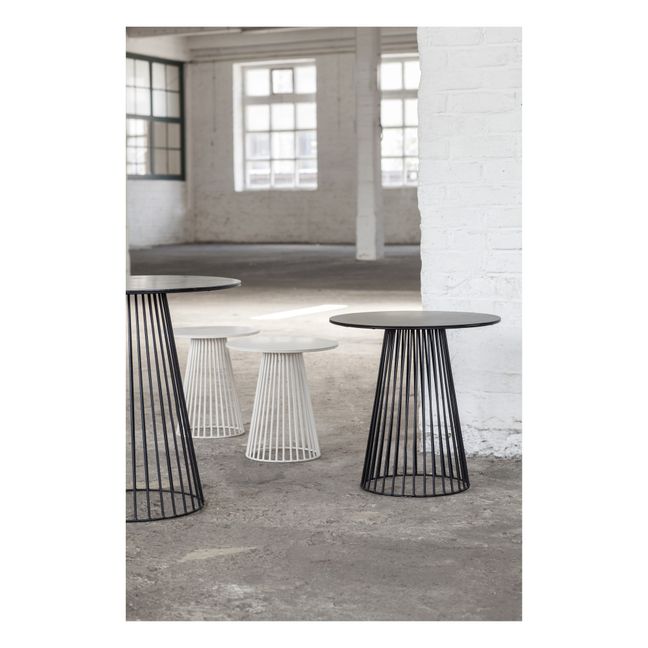 Table de bistrot ronde | Noir