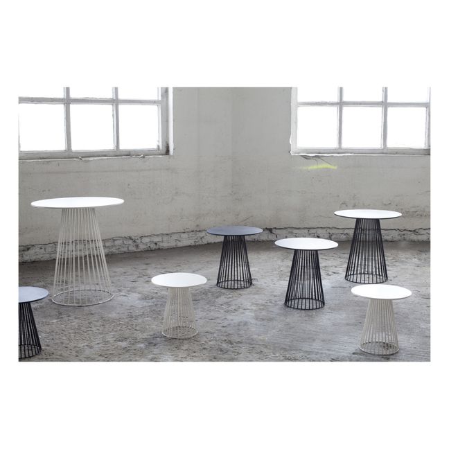 Table de bistrot ronde | Noir
