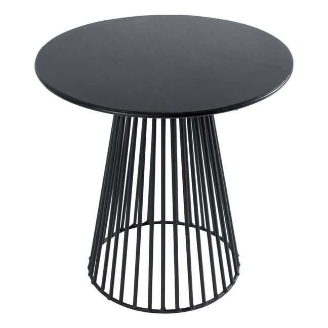 Table de bistrot ronde | Noir
