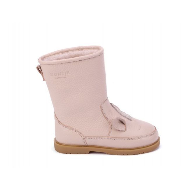 Konges Sløjd - Pippi Pull Fur-Lined Boots - Pale pink