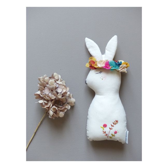 Chataigne Decorative Hanging Rabbit Ecru